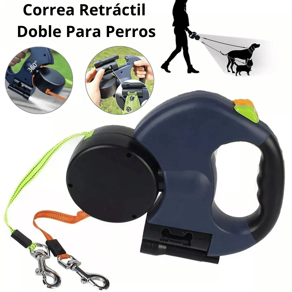 Cuerda De Tracción Para Perros De Doble Extremo